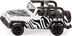 Siku Jeep Wrangler Safari – fém modell 1:55 vontatóberendezéssel