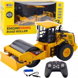 Távirányítós építkezési henger sárga