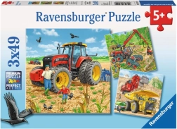 Ravensburger puzzle nagy gépek 3x49 darab