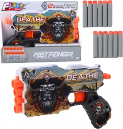 Kalóz habszivacs lövedékes pisztoly tárral, 12 nyíllal a csomagban