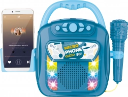 Zenei doboz mikrofonnal és Bluetooth-szal, 28 cm