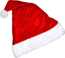 Mikulássapka pomponnal 28 × 40 cm