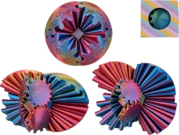 Antistressz, 3D nyomtatással készült, 3 az 1-ben átalakuló fejtörő, 6 cm – 1 darab