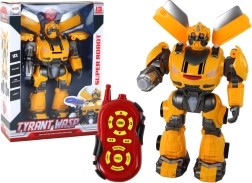 Nagy távirányítású robot – sárga, hang és fények