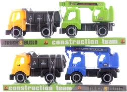 Építőipari autókészlet rakodóval és daruval