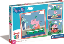 Clementoni Peppa malac puzzle, 3×48 darabos