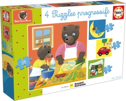 Educa puzzle Petit Ours Brun 4 az 1-ben (12–25 darab)
