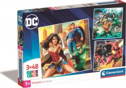3×48 darabos DC Igazság Ligája puzzle a Clementonitól