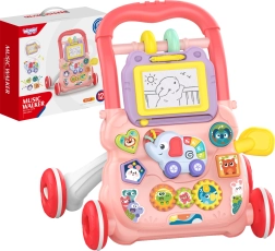 Interaktív gyermek járássegítő WOOPIE zenei funkciókkal és rajztáblával