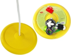 Kerti kerek hintaszék gyerekeknek sárga