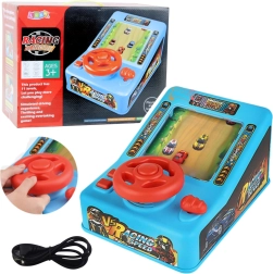 Interaktív versenyszimulátor kormánnyal és hangokkal gyerekeknek