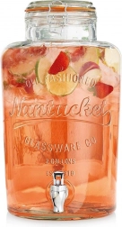 Üveg italadagoló csappal 6,7 l