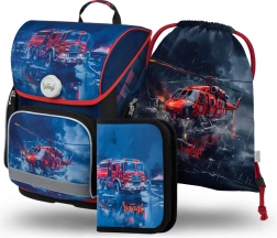 Iskolai készlet Mentők: aktatáska, tolltartó és zsák