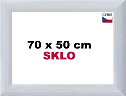 Alumínium puzzlekeret 70 × 50 cm, ezüst