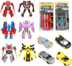 Átalakuló autó robottá, 10 cm, műanyag dobozban