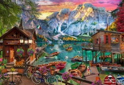 Braies tó puzzle, Olaszország 1000 darabos