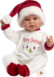 Llorens New Born élethű beszélő baba 45 cm puha testtel