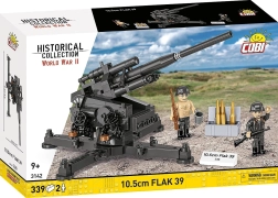 Építőkészlet 10,5 cm Flak 39 – nehéz légvédelmi löveg (339 elem)