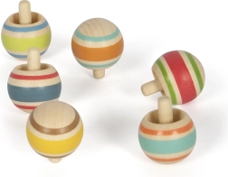 Small foot Fa pörgettyű csíkokkal 1 db