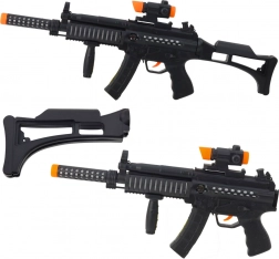 Gyerek géppisztoly fényekkel és hangokkal 62 cm – fekete