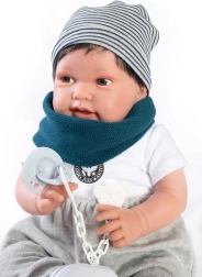 Antonio Juan Pipo Hair – élethű babababa 42 cm puha testtel