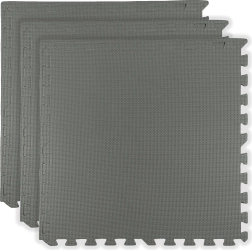 HUMBI EVA hab padlóalátét 180 × 60 cm, nagy kirakó, vízálló, biztonságos, sötétszürke (3 db)