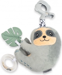 Oktató, zenélő plüssjáték klippel – New Baby lajhár