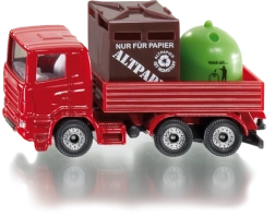 Siku Super hulladékszállító teherautó konténerekkel