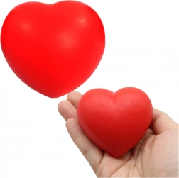Antistressz szív alakú labda – piros