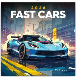 Jegyzetnaptár Fantasztikus autók 2026