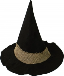 Felnőtt boszorkánysapka juta övvel