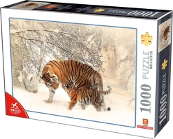 Tigris kölyökkel puzzle, 1000 darab
