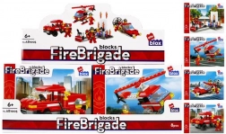 Tűzoltó építőkészlet minifigurával – 4 féle