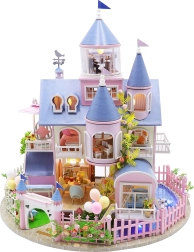 2Kids Toys Mesekastély – miniatűr házikó LED világítással