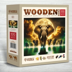 WOODEN CITY fa puzzle – Elefántálmok, 1010 darab