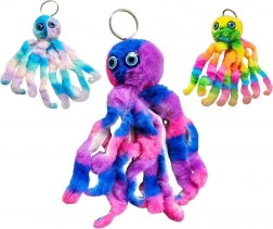 Plüss polip kulcstartó 18 cm