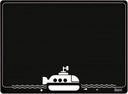 Jeujura kétoldalas tábla tengeralattjáró motívummal