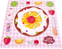 BINO fa beillesztős kirakó – torta