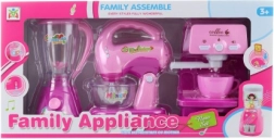 Gyermekeknek szánt, elemmel működő konyhai készülékek készlete