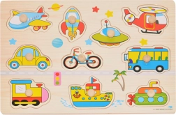 Fa beillesztős játék Közlekedés