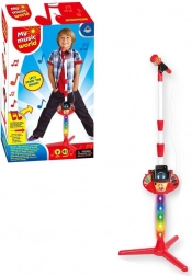 Gyermek mikrofon elemmel és zenei hatásokkal