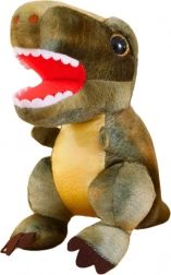 Plüss dinoszaurusz bőrszerű textúrával zöld 32 cm