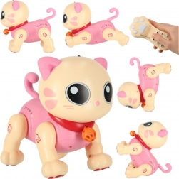 Interaktív szórakoztató robot cica távirányítóval