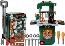 Szerszámkészlet bőröndben Műhelyfűrész Csavarhúzó