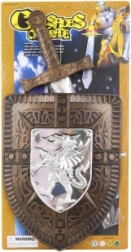 Gyermek lovagi készlet karddal és pajzzsal