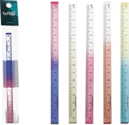 3D színes vonalzó 15 cm