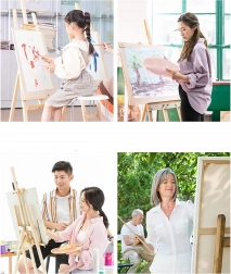 Számozott kifestő kerettel 20 × 20 cm – csillag