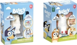 Bluey puha, színezhető squishy figura