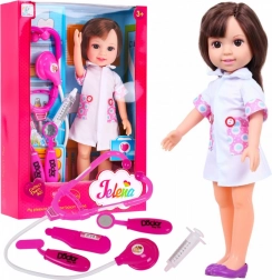 Nagy nővér baba orvosi kiegészítőkkel, 3+ éves gyerekeknek