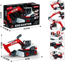 Játék – markoló mozgatható kanállal, fénnyel és hanggal